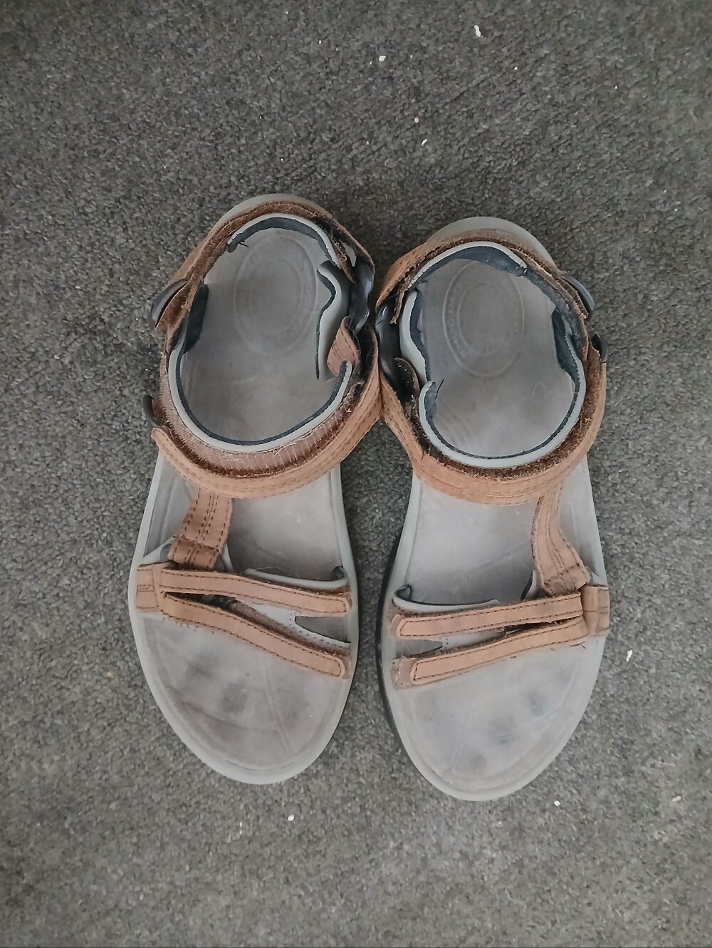 Teva Women’s Brown and Black Outdoor Sport Sandals Size 8